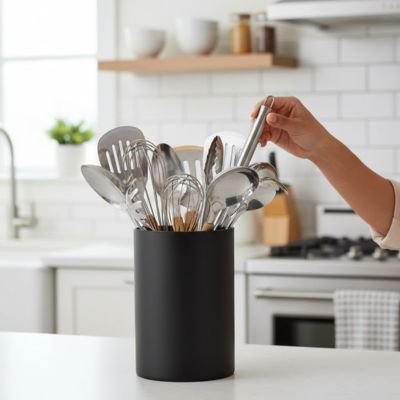 Pot ustensiles cuisine | Design Essentiel - Topcuisinop